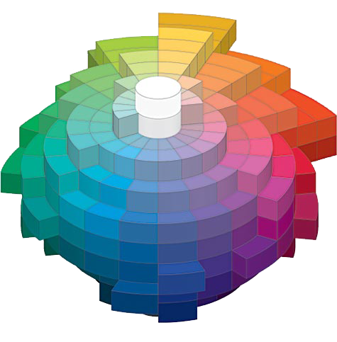 Kleurlichaam van het RAL DESIGN SYSTEM plus